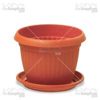 Gambar Claris Garden 5835 Florence Pot Tanaman Kebun Taman + Tatakan 14,5L dari The Kingdom Shop Kota Administrasi Jakarta Utara 5 Tokopedia