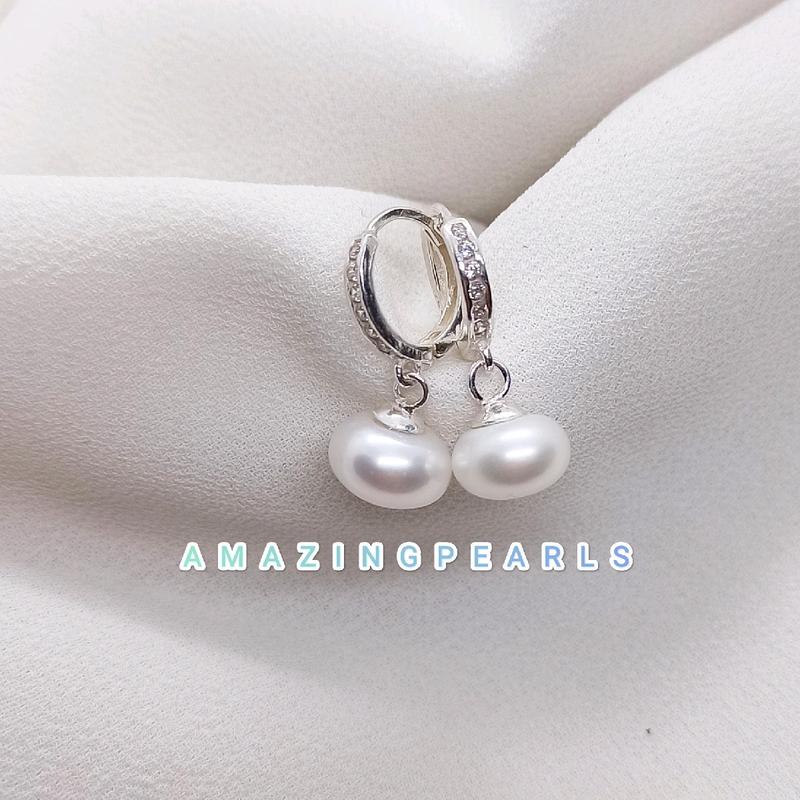 ANTING MUTIARA RANGKA SLVR ASLI MUTIARA LOMBOK DAPAT SERTIFIKAT 1