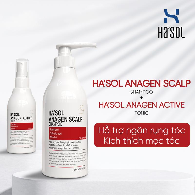 LIVE - Combo Dầu Gội Hasol Kèm Xịt Kích Mọc Tóc Dưỡng Tóc