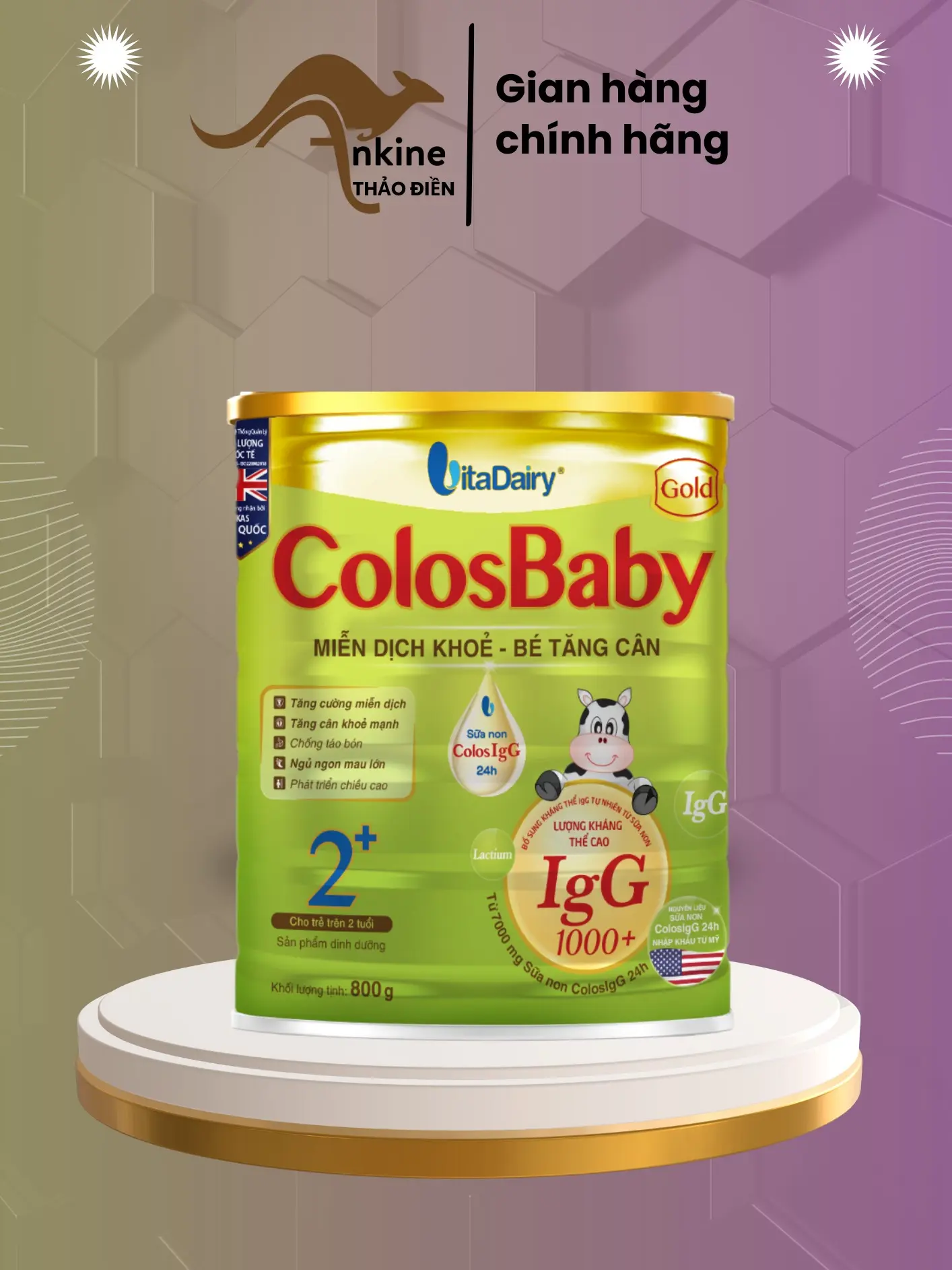 Sữa Dinh dưỡng COLOSBABY GOLD 800g - VItadairy