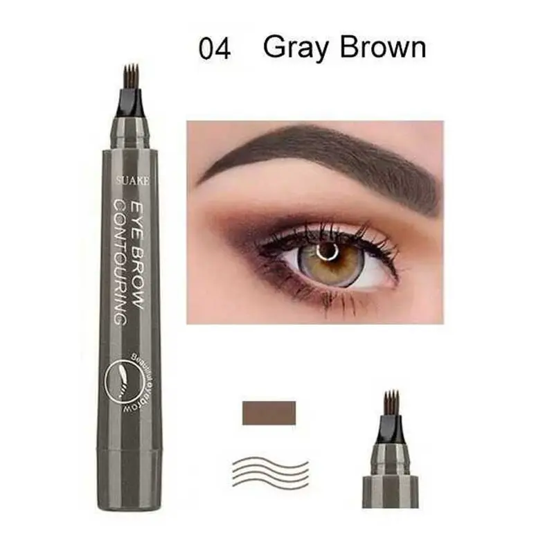 SUAKE Pensil Alis Microblading Eyebrow Tattoo Pen Waterproof - Y004 Kering Lasting 0