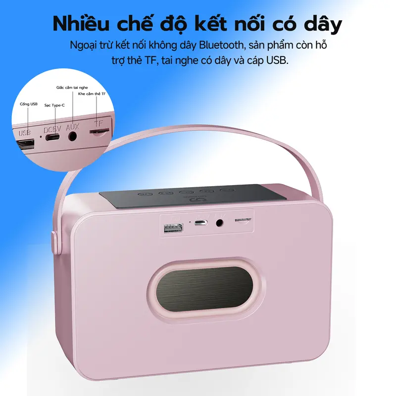 [GOOJODOQ x KOC/KOL ]Loa Bluetooth Karaoke K56 ,  Chống bụi, nước IP67, Loa Bass Mạnh , Tặng Kèm 2 Micro Không Dây Thiết Kế Sang TrọNG PHÙ HỢP LÀM QUÀ TẾT, QUÀ CHO NGƯỜI YÊU Nghe Nhạc Kem 5