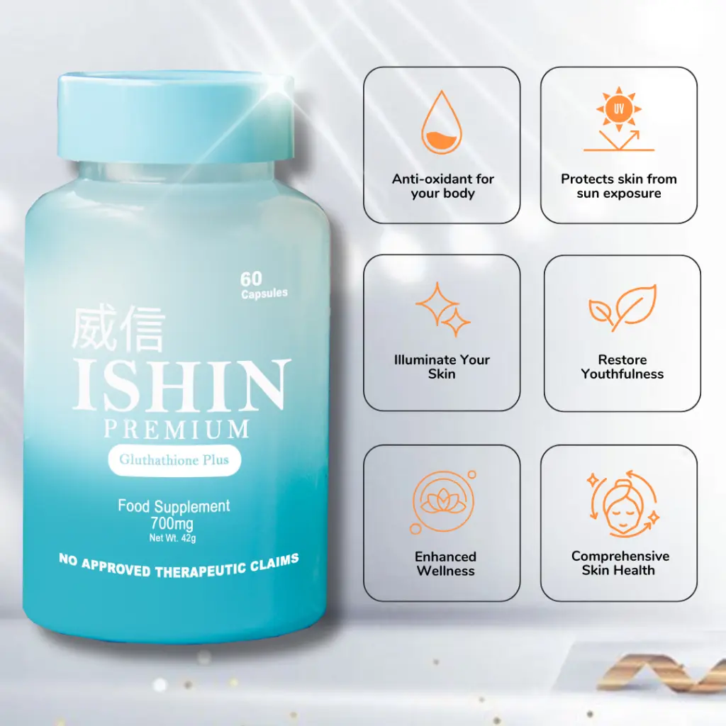 Ishin Premium Glutathione Plus | Triple Gluta Blend 700mg - TikTok Shop Philippines Ishin Premium Glutathione Plus | Triple Gluta Blend 700mg - TikTok Shop Philippines