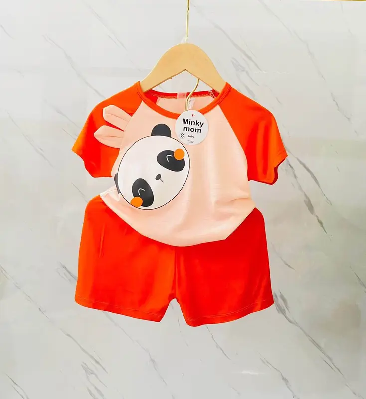 Bộ cộc tay thun lạnh cho bé trai và bé gái 8 -17kg 5