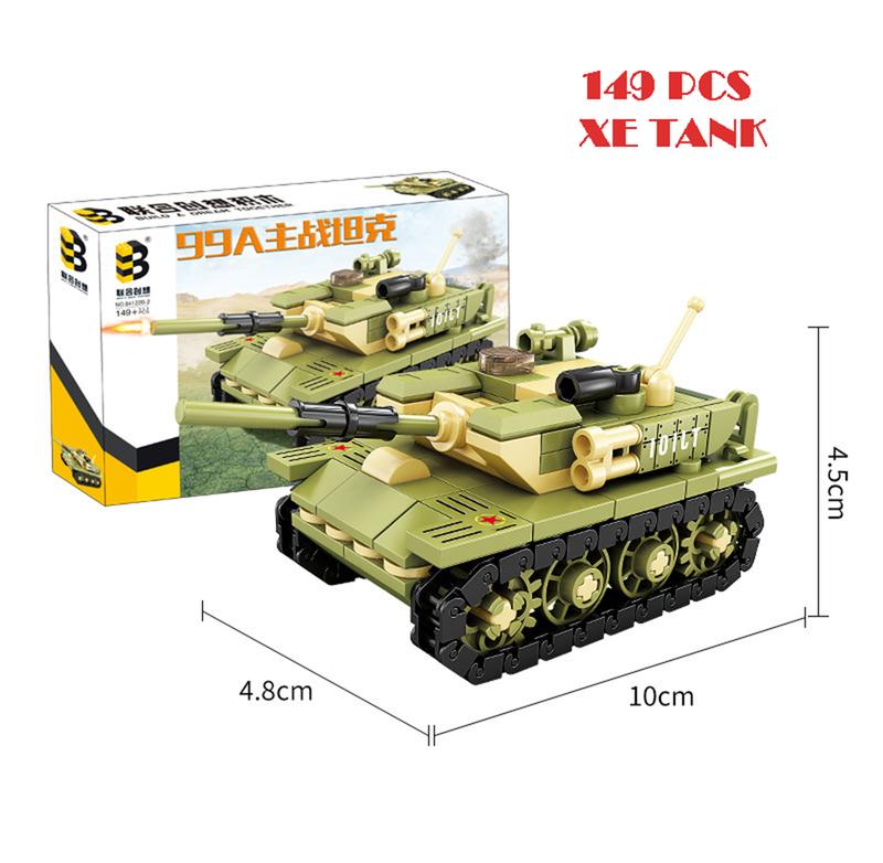 149 Chi Tiết - Đồ chơi lắp ráp xe tăng chiến đấu Đồ chơi xếp hình xe tăng bọc thép quân đội Bộ Lắp Ráp Tháo Lắp Bộ Lắp Ráp Toy