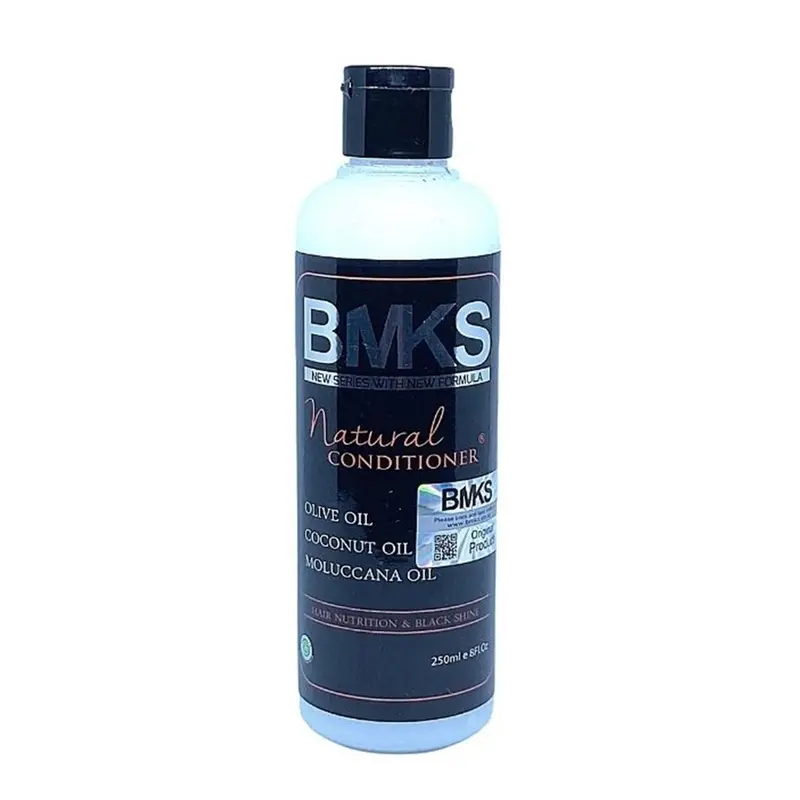 BMKS Conditioner Original BPOM 250ml Kondisioner Kemiri Vitamin Pelurus Pemanjang Penyubur Rambut Ampuh Mengurangi Kerontokan Ketombe Kusam Lebat Shampoo 6