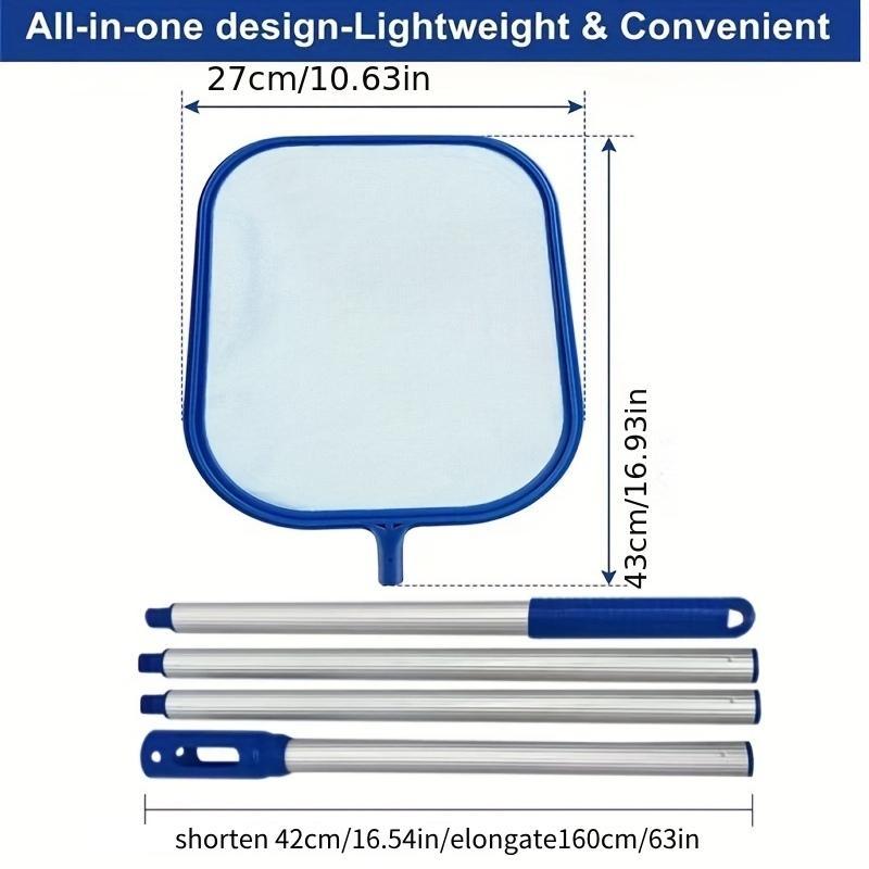 Product Introduction of Swimming Pool Leaf Skimmer Net & Leaf Rake Net Set, Professional Pool Cleaning Net, Pool Maintenance Tool, Clean Pool Liners, Spas, Ponds and Inflatable Pool 1