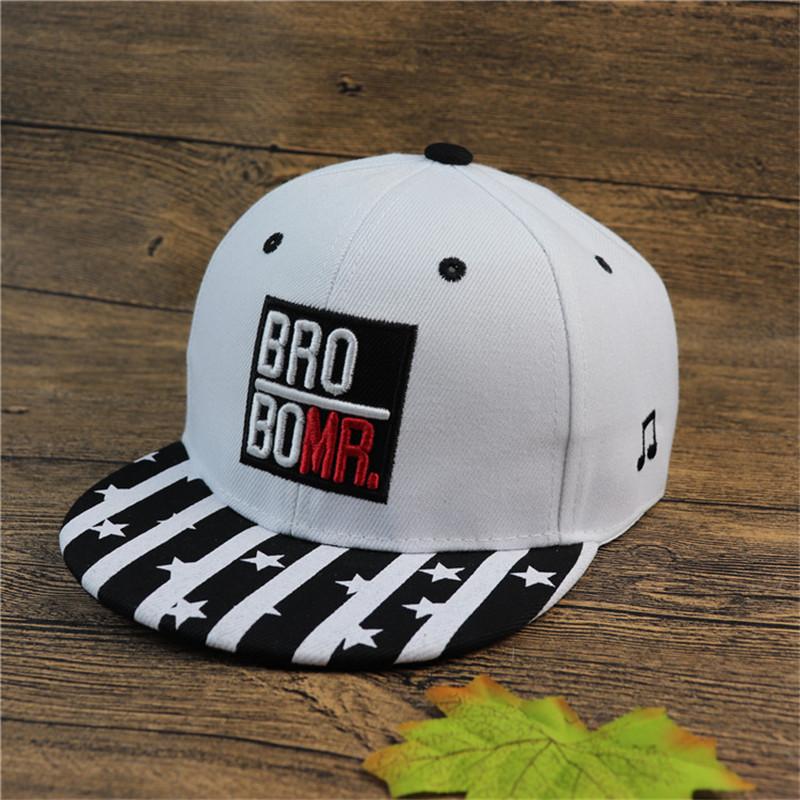 Mũ lưỡi trai cho bé trai,bé gái nón hiphop thêu chữ BRO BOMR cá tính 1