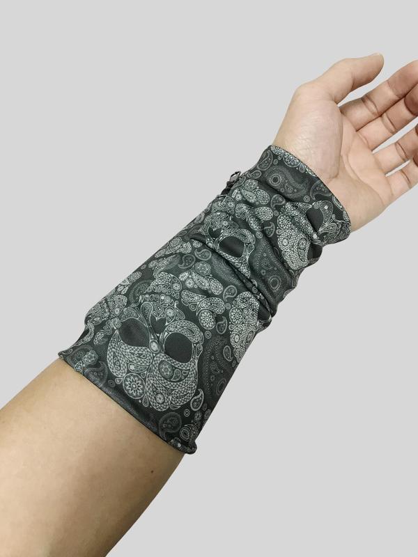 Summer Zip Fly Skull Print Wrist Bag, Portable Small Tool Equipment Backpack, Suitable for Outdoor, Hunting, Travel, Hiking 5