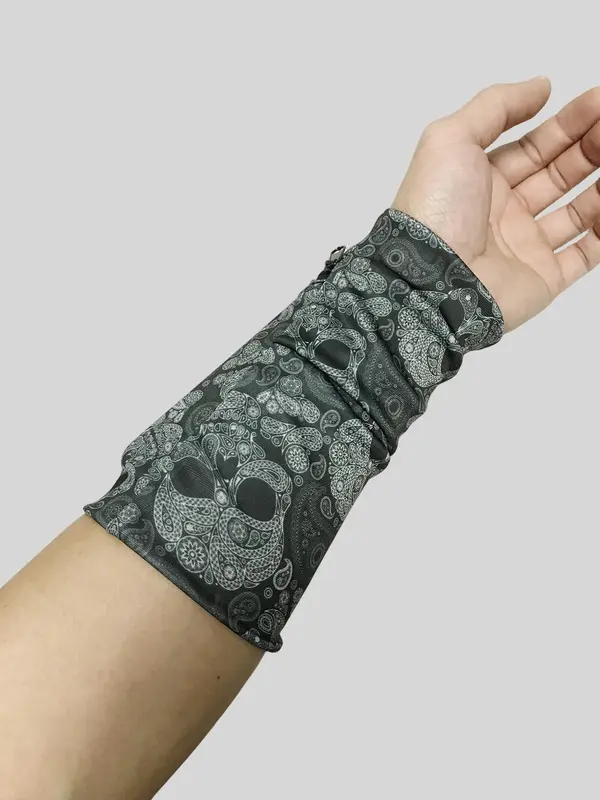 Summer Zip Fly Skull Print Wrist Bag, Portable Small Tool Equipment Backpack, Suitable for Outdoor, Hunting, Travel, Hiking 5
