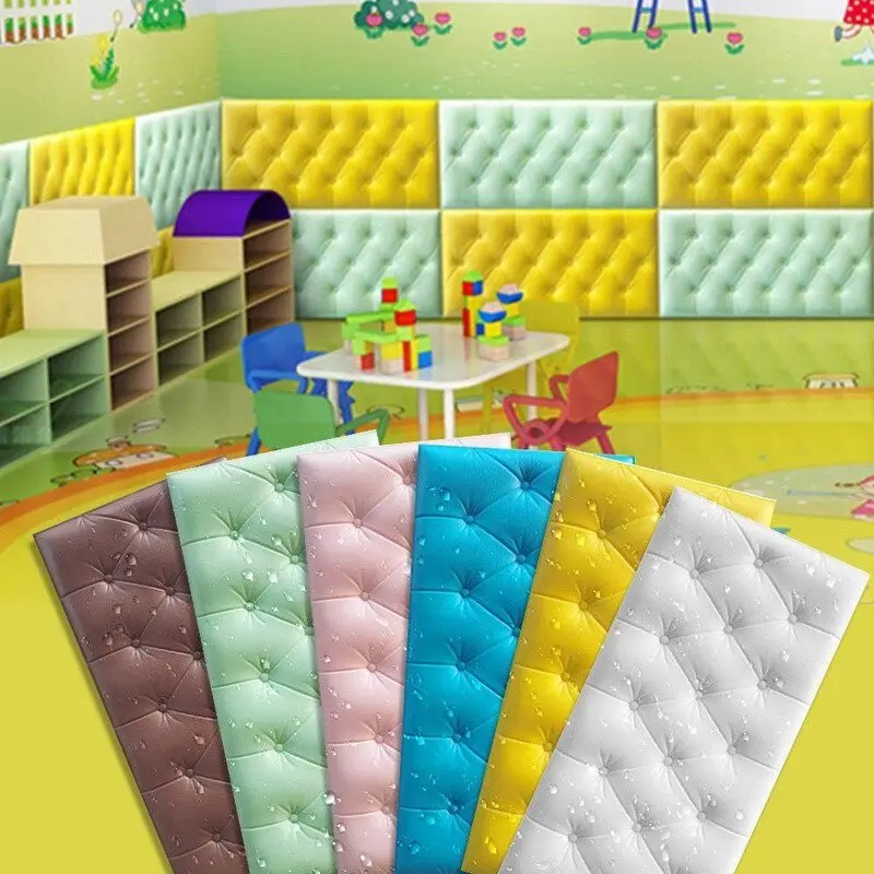 HL0206 Wallpaper 3D Foam Headboard Bed Wall Stiker Walpaper Foam Dekorasi Rumah Room 3