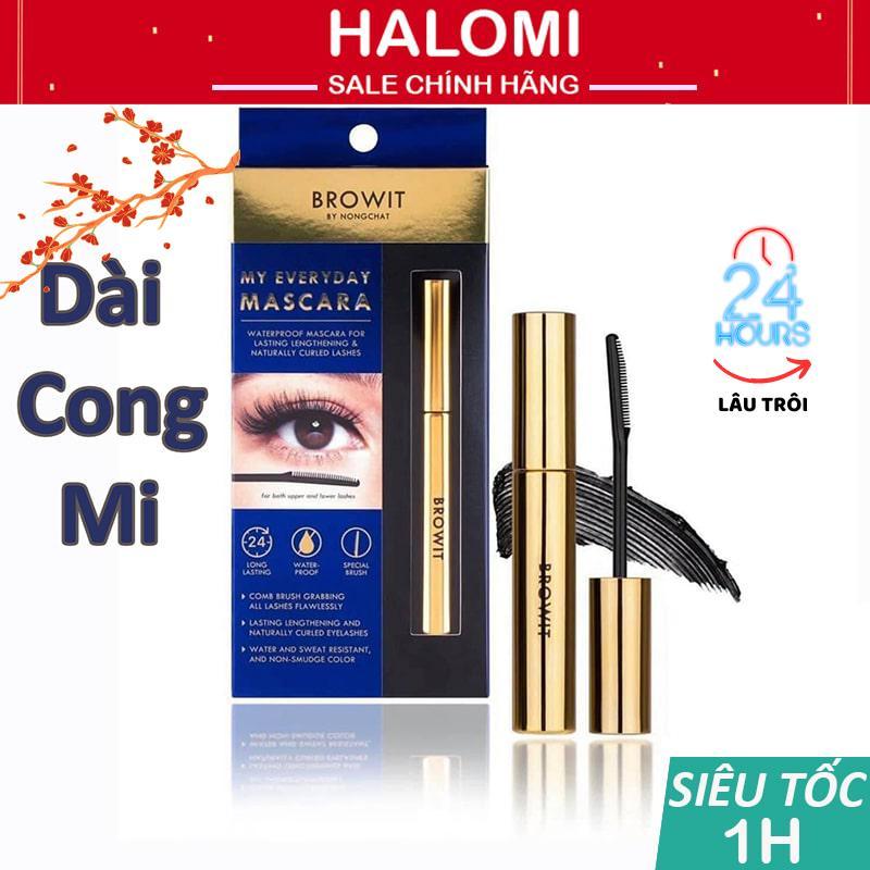 Mascara NongChat Browit My Everyday Thái Lan làm dày dài cong mi chuyên dụng cho makeup