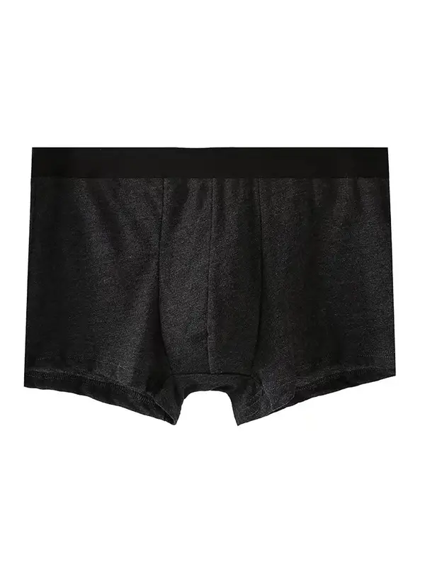 Men's Solid Color Contrast Tape Boxer Briefs, Breathable Comfortable Underwear for Daily Wear, Casual Men's Underwear for All Seasons, Mens Fashion, Clothing, Underwear Set, Elastic Breathable Wear, Underwear Boxers, Soft Stretch Briefs 4
