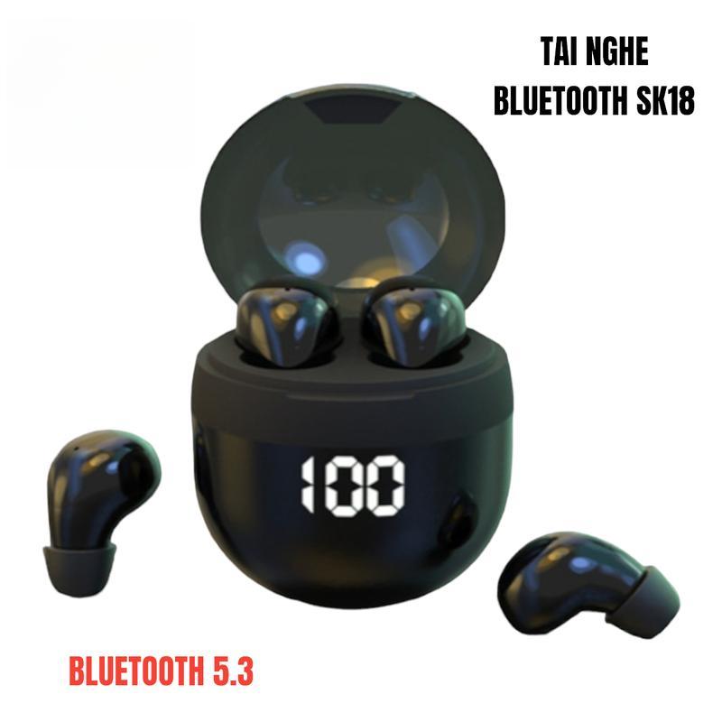 Tai nghe cao bồi, SK18, Thiết kế Nhỏ Gọn Cảm ứng thông minh Kết Nối ổn định Âm thanh HiFi cao cấp Bluetooth 5.3 Thích hợp cho âm Nhạc