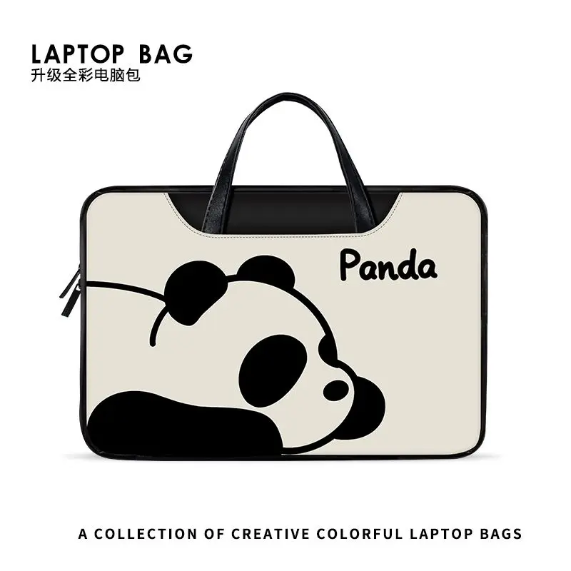 Beg Komputer Riba, Rekaan Panda Comel, Serasi dengan 14 inci, Huawei, Lenovo, dan Apple 15.6 inci, Beg Tangan Wanita, Sarung Pelindung, [1187 Ulasan Positif]