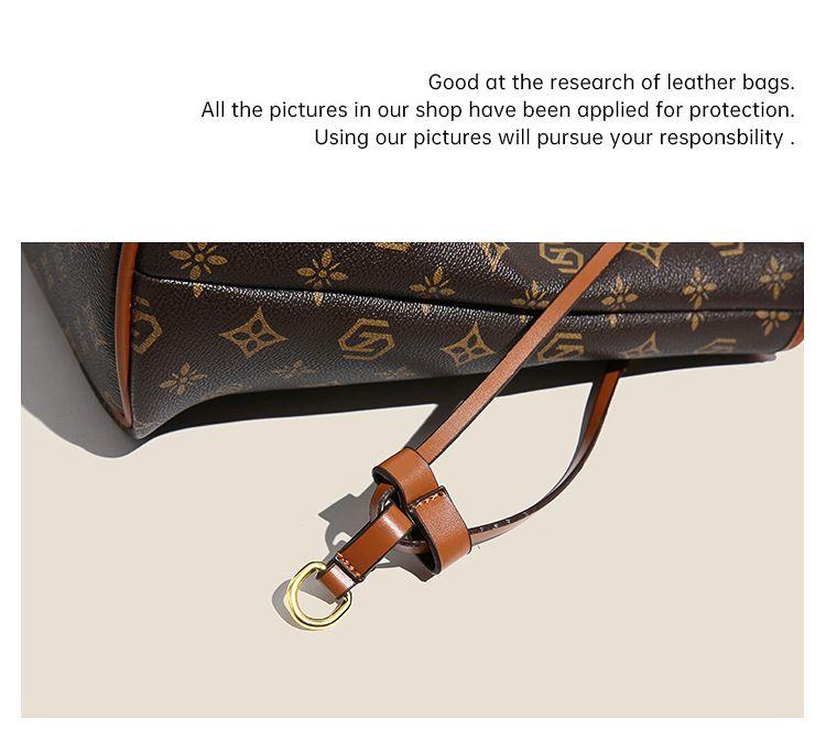 Product Introduction of Túi Tote Cầm Tay Hong Kong, Giá Cả Phải Chăng, Sang Trọng, Cao Cấp, Phong Cách Cổ Điển Da Thật, Thời Trang, Dễ Phối Đồ Thích Hợp Đi Lại, Dung Lượng Lớn, Không Thấm Nước, Túi Đeo Vai Nữ 20
