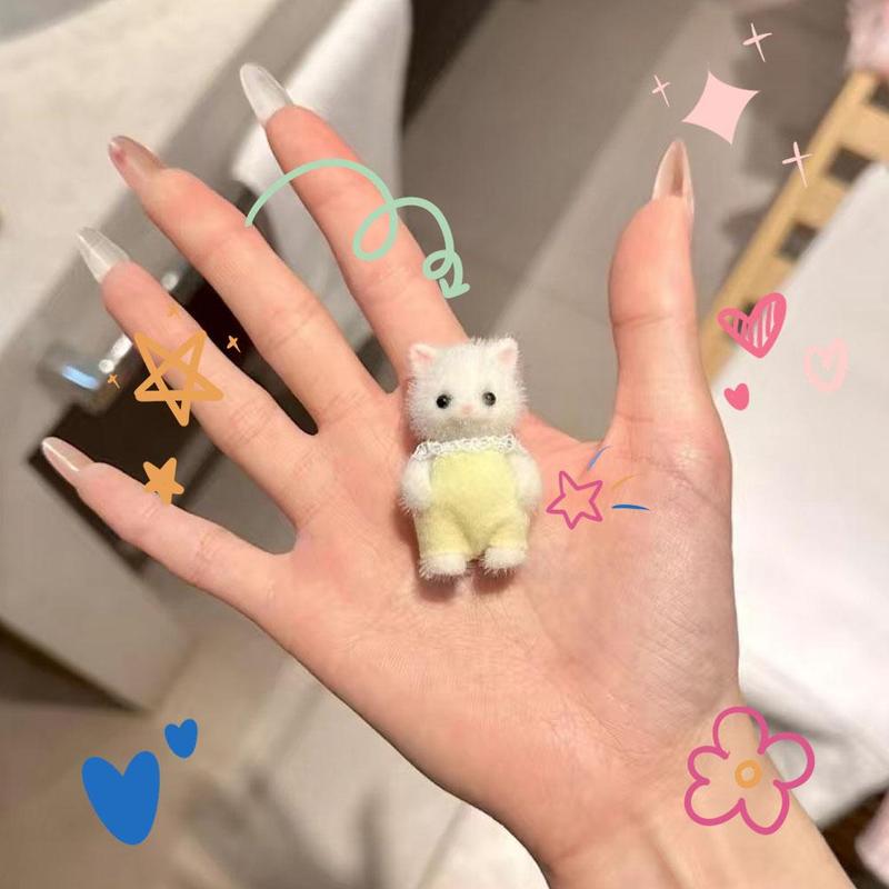 Product Introduction of 20g Cute Cat Doll Sylvanian Families Anime Figure Room Ornament Birthday Gifts For Girls 19