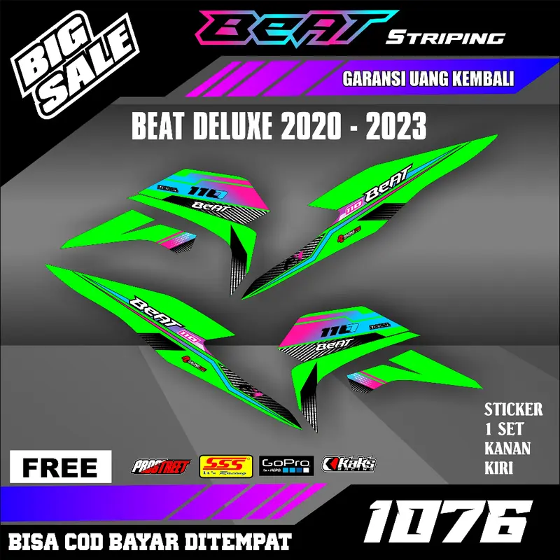 Striping Beat Deluxe New Esp Street Iss CBS 2020 2021 2022 2023 setiker stiker sticker list variasi semi fullbody 8