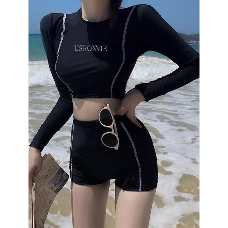 Product Introduction of Sports Split Swimsuit For Women, Professional And Conservative New Hot Spring Swimsuit, Long And Short Sleeved Women's Adult Swimsuit 0