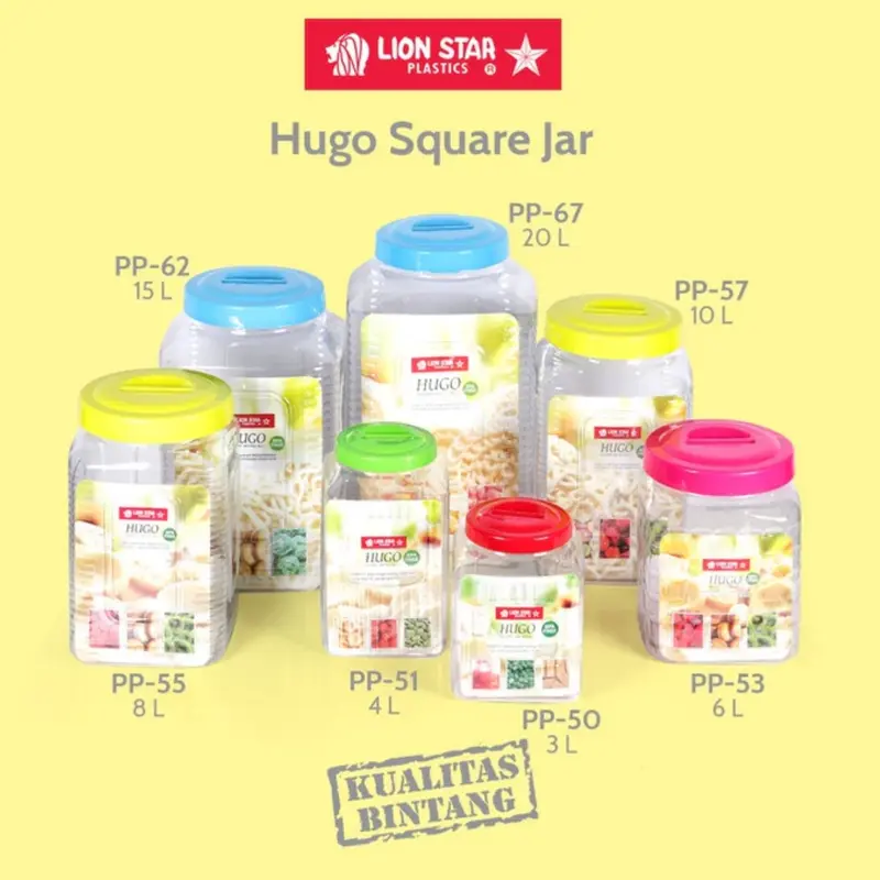 Lion Star Toples Hugo 10 12 15 20 liter Toples Kotak/bulat 3