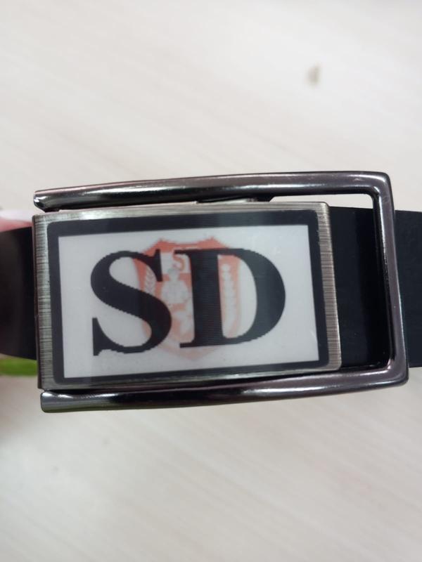 Sabuk SD 2d gambar gerak Tanggung Imitasi sintetis SBK 065 - Rel Hitam Anak 2