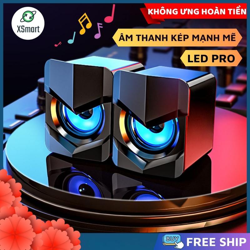 Loa Vi Tính Để Bàn Mini V-158 Có LED Âm Thanh Kép Bass Hay Cho Điện Thoại Máy Tính Laptop Nghe Nhạc
