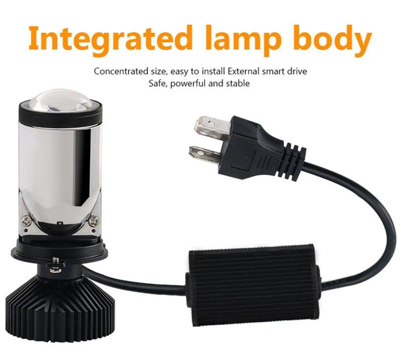 Product Introduction of Y6 Turbo Fan H4 LED Headlights Car H4 Mini Projector Lens 6000K Super Bright 20000LM Hi Lo Beam Bulb LED Lights Car Light Lamp 7