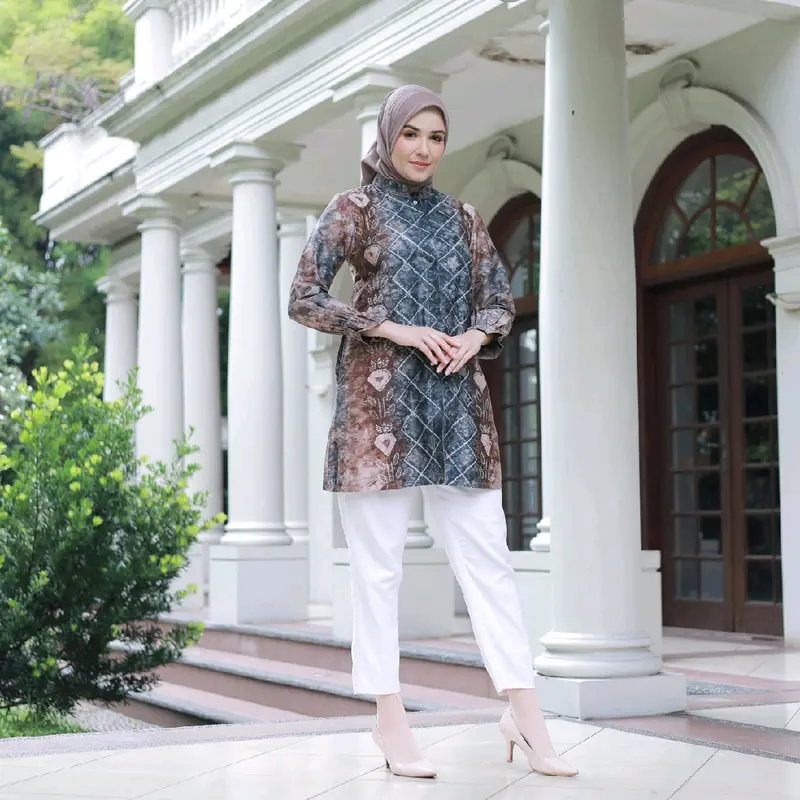 Alesha Tunic Lidya Batik Sasirangan Tunik Wanita 4
