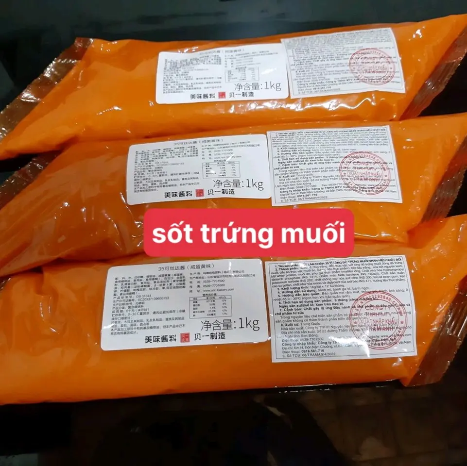 Sốt Lòng Đỏ Trứng muối dùng làm bánh