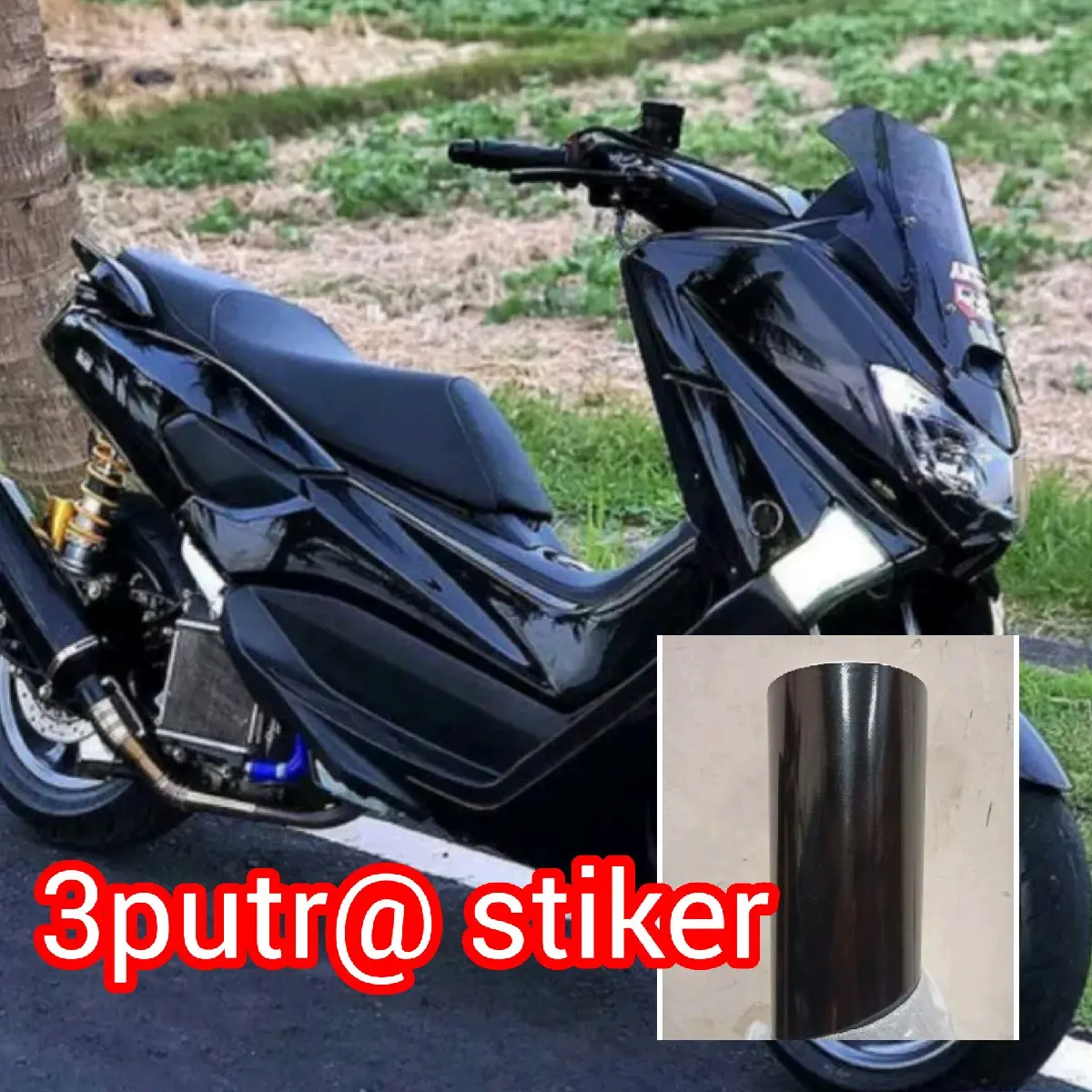 skotlet motor hitam glosi