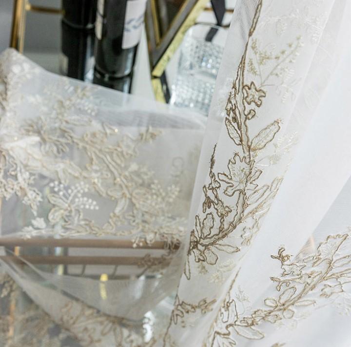 Product Introduction of Sheer Curtains ✂️ Support Custom ✂️   2023 Embroidered Sheer Voile Curtain for Living Room Sliding Door Curatin Windows Embroidered Tulle Curtain Day Curtains 22