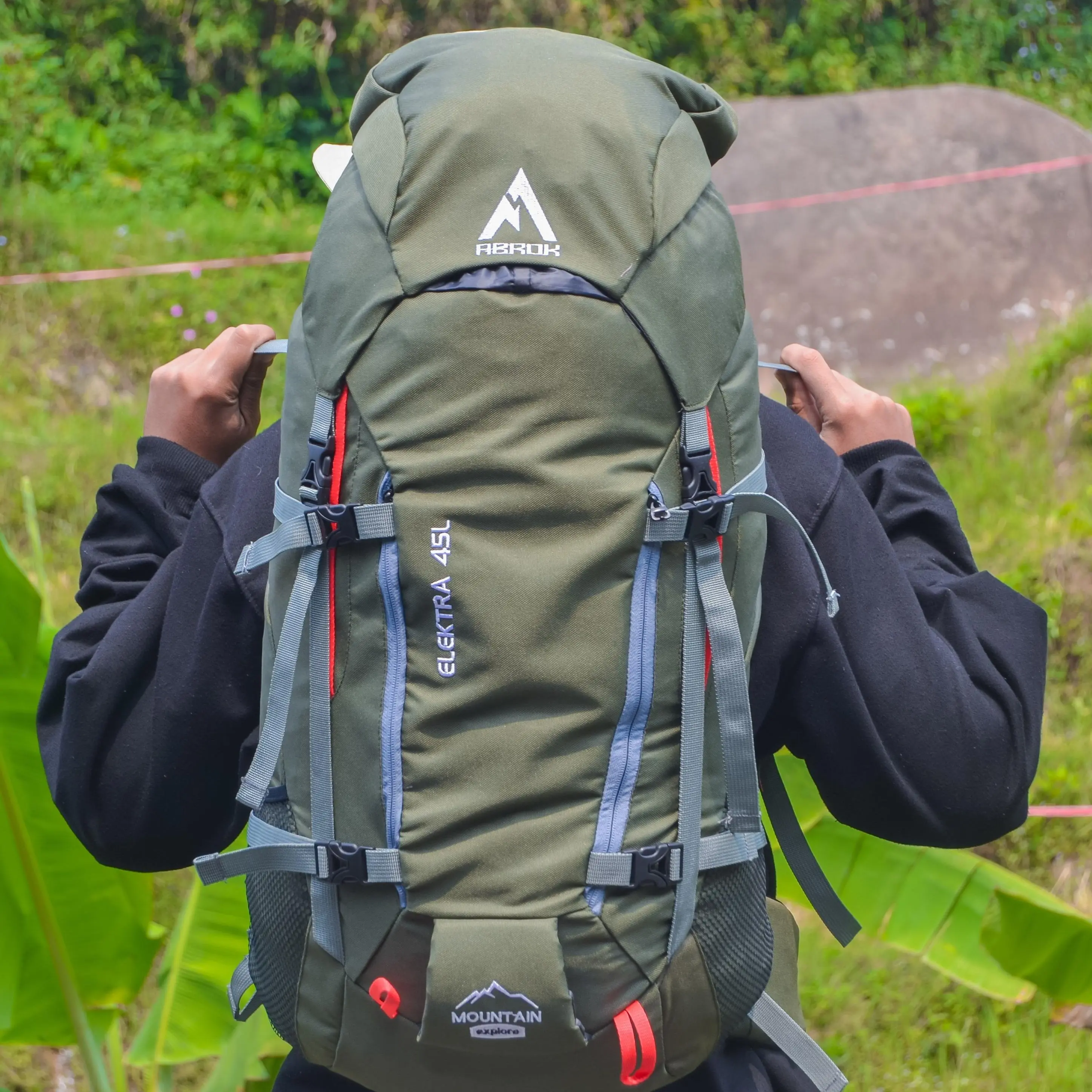 TAS GUNUNG ELEKTRA 45L/CARRIER GUNUNG/ HIKING /CAMPING/TAS Uniseks Nyaman Cepat Kering