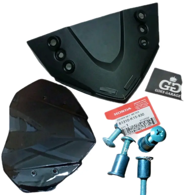 Dudukan Visor Cb150r Led cover set meter - topi - visor new CB 150 R LED FACELIFT lubang baut 6 61310-K15-930 Ori Ahm Graciaz
