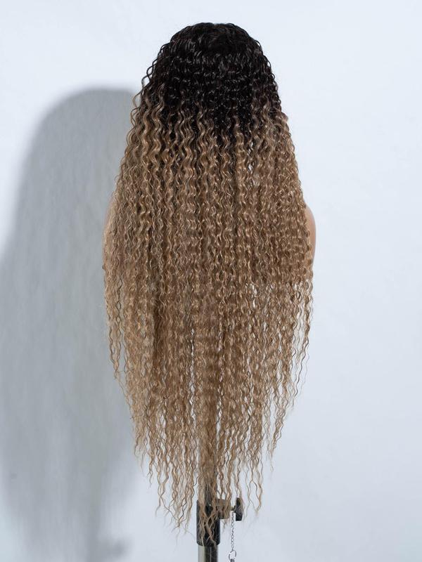 28 Inch Long Coily Wigs for Women, Gorgeous Fluffy Wigs without Bangs, Synthetic Lace Front Wigs for Party, Daily Use 3