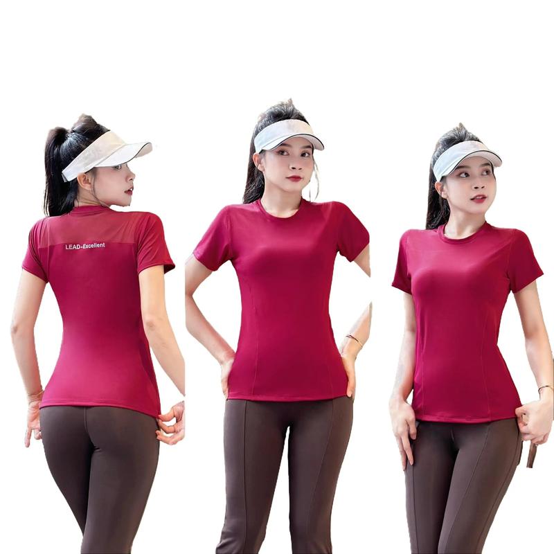 Áo thể thao áo phông thể thao nữ áo thun thể thao nữ áo tập gym YLYSPORT A33 Trang Phục Chạy Bộ