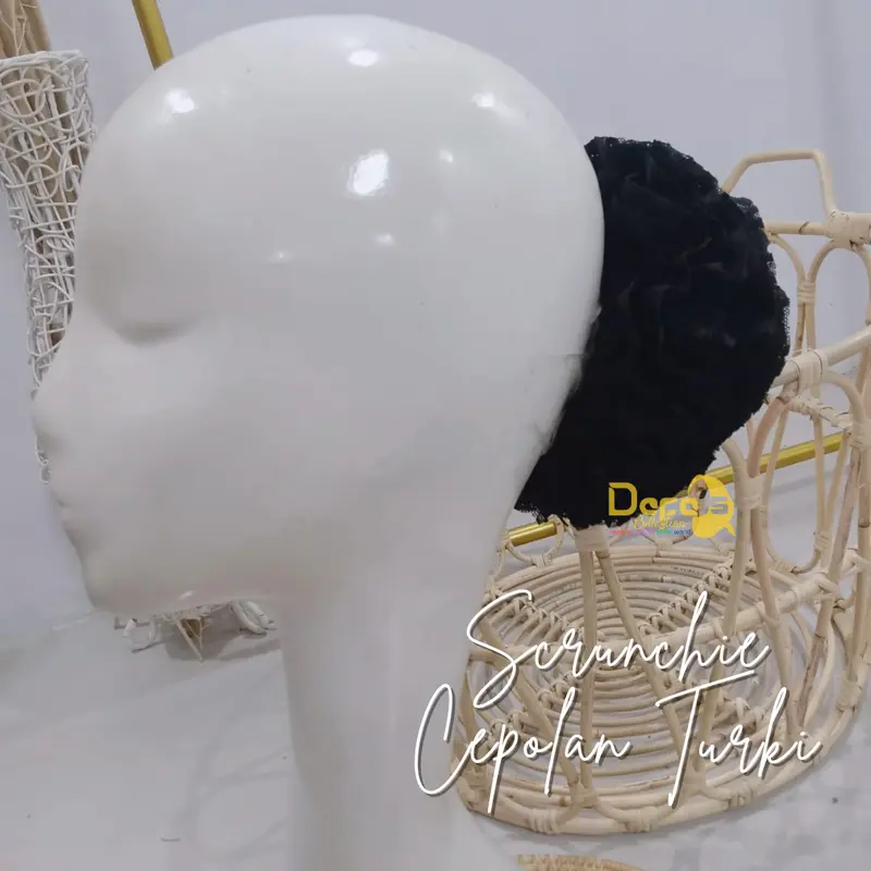 cepol konde rambut kerucut ubur-ubur mawar  hijab kerudung wanita wisuda cantik jumbo premium 5