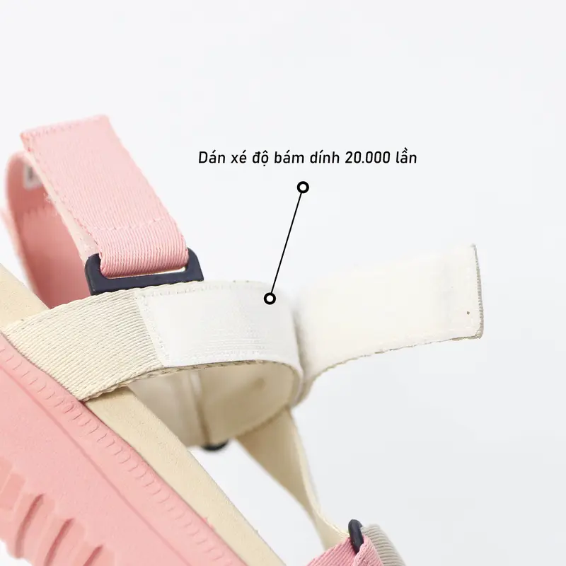 Dép Sandal Nam Nữ SYNDER SD1 - Dép đẹp, nhẹ, thoáng mát [Be Hồng, Size 36-39, Tặng chai vệ sinh] 5