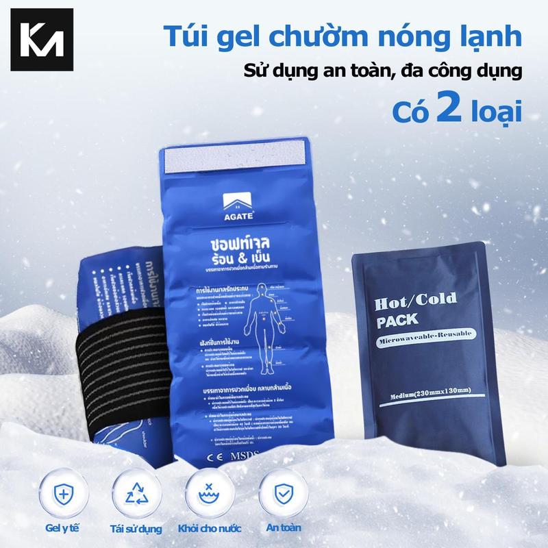 Túi chườm nóng lạnh đa năng, Túi chườm đá gel y tế, Dùng sau phẫu thuật, chấn…