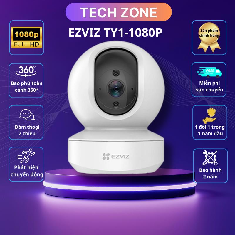 Camera wifi ezviz TY1, xoay 360 theo chuyển động, độ phân giải Full HD1080P, đàm thoại 2 chiều, cảnh báo cói hù tại TECHZONE VN