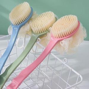 Cây Bông Tắm Chà Lưng - Bàn Chải Chà Lưng Kèm Bông Tắm - Tiện Dụng