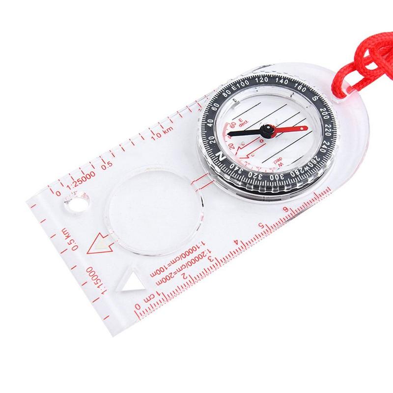 Product Introduction of High Quality Acrylic Map Ruler Compass Multi-function Portable Baseplate Compass Transparent Camping Maps Outdoor 14