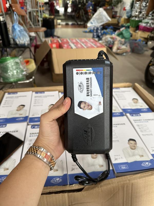 Sạc xe điện 84v- 20ah  7 bình  tự động ngắt điện khi đầy chống phồng bình 6 bóng báo phần trăm pin Phụ Kiện Phụ Tùng 