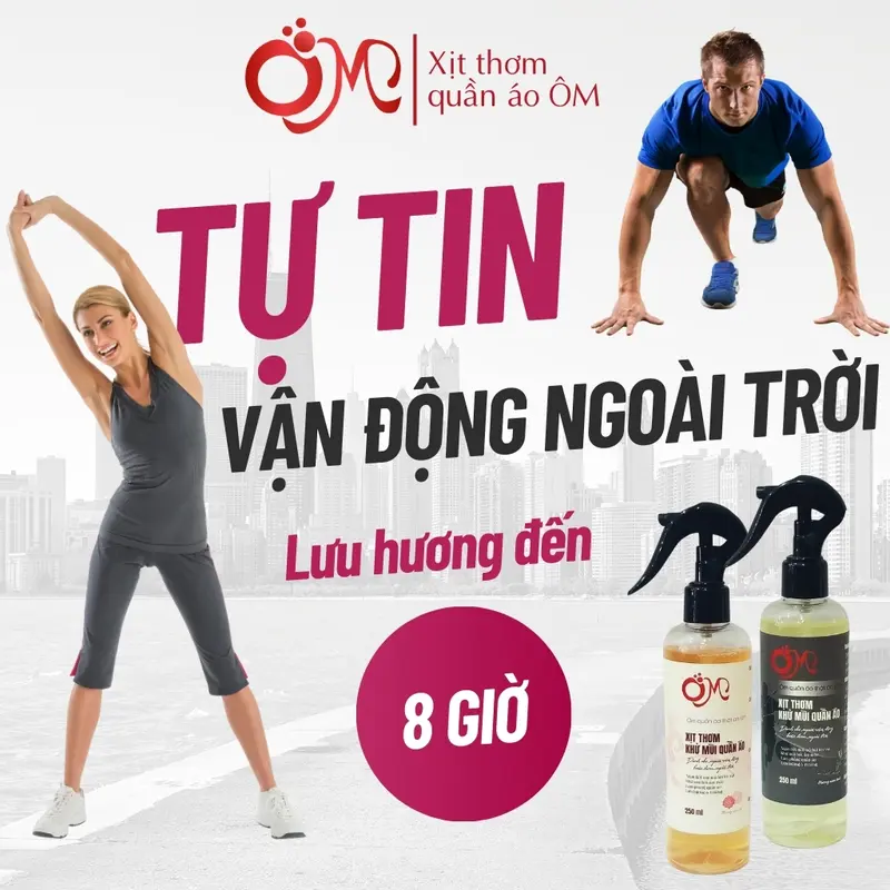 Xịt khử mùi cơ thể nữ thể thao Ôm 250ml lưu hương lâu 6-8h khử mùi mồ hôi quần áo năng động diệt khuẩn thơm quần áo Omxtra 6
