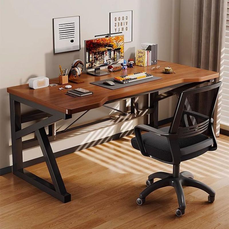 Full-Pinwu Solid Wood Computer Table Household Thickened Reinforced ...