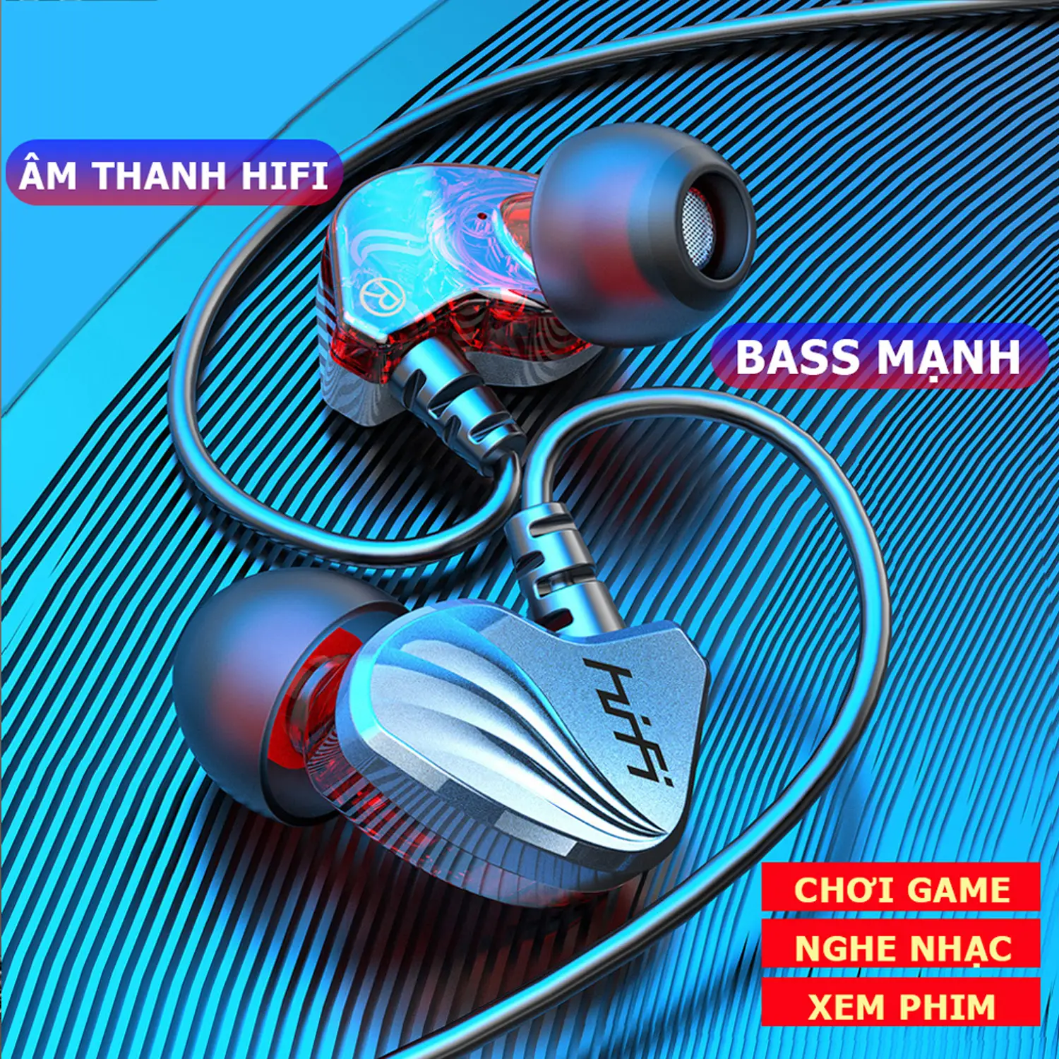 Tai Nghe Có Dây Gaming Super Bass Chống Ồn Hiệu Quả Có Mic Đàm Thoại S2000