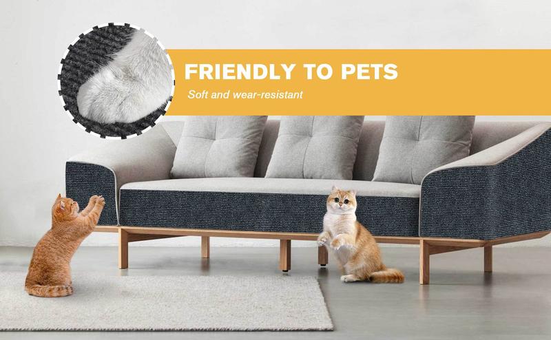 Product Introduction of Pad Cengkaman Kucing, Terlaris, untuk Menggoda Kucing, Boleh Dipotong Sendiri, Tahan Haus, Sesuai untuk Perabot, Sofa, Dinding, Papan Cengkaman Kucing, Gaya Menegak, Anti Cakar, Boleh Dicuci, 3X ANTI CABAR 5