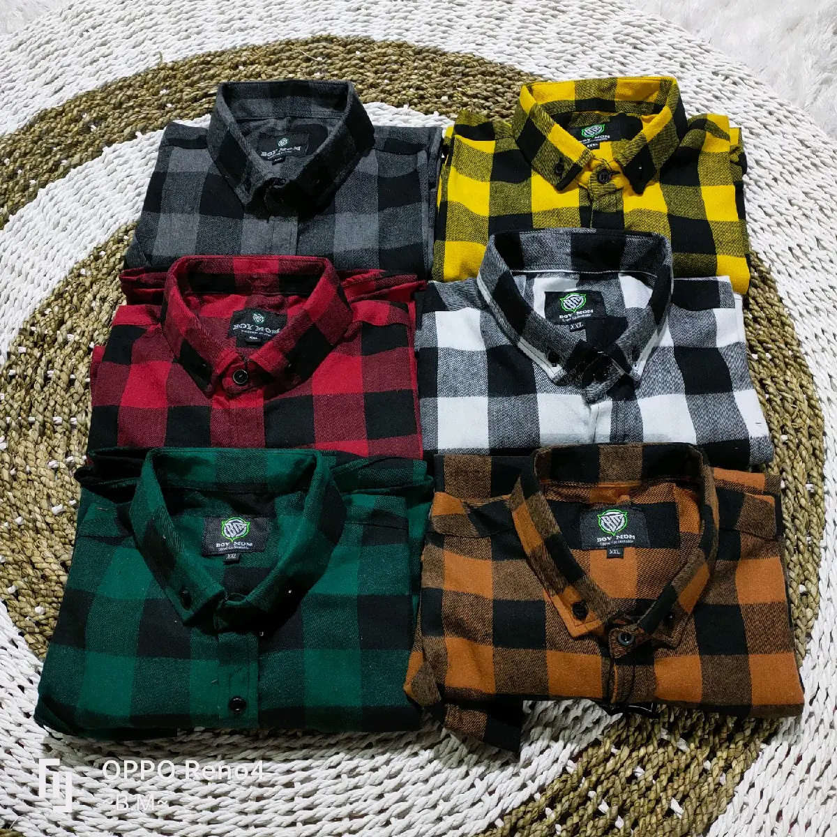 Kemeja flanel catur DEWASA Panjang Pria Motif Kotak Katun Distro Cowok Surfing