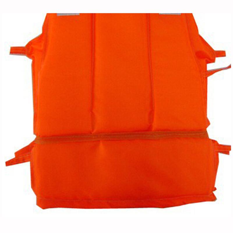 1xOrange Useful Prevention Flood Adult Foam Swimming Life Jacket Vest + Whistle 2