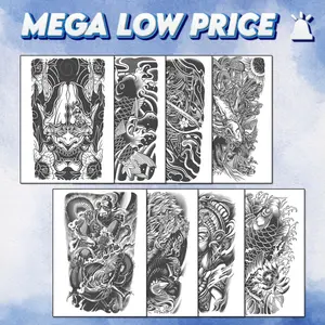 Tato Semi Permanen HC Series 18x11cm – Stiker Temporer Unisex Bahan Aman [Fruit Ink]