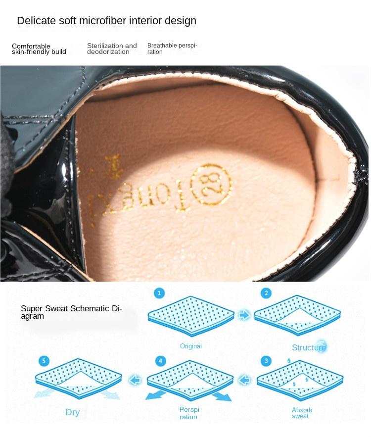 Product Introduction of White Boys' Leather Shoes Preppy Style Campus Chorus Performance Shoes Middle and Large Children Students with Suit Dress Shoes 9